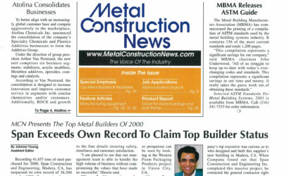 2001 SPAN Exceeds Own Record To Claim Top Builder Status